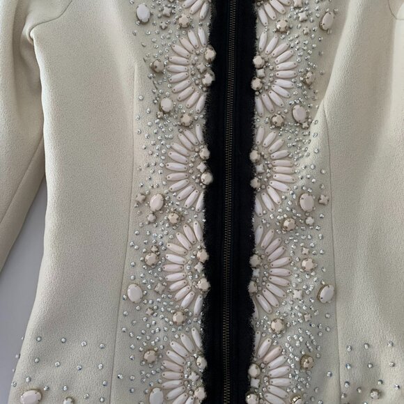 TWIN SET - BY SIMONE BARBIERI - EMBELLISHED WITH RHINESTONES & PEARLS-WORN ONC - Picture 2 of 10